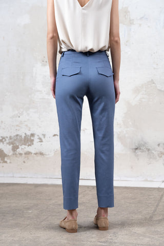 PANTALÓN ABERTURA BAJO AZUL