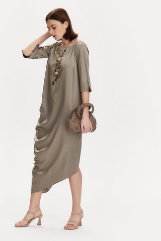 VESTIDO FIESTA LARGO VERDOSO