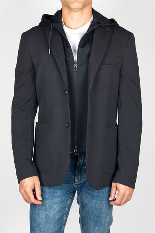 AMERICANA HOMBRE AZUL CAPUCHA