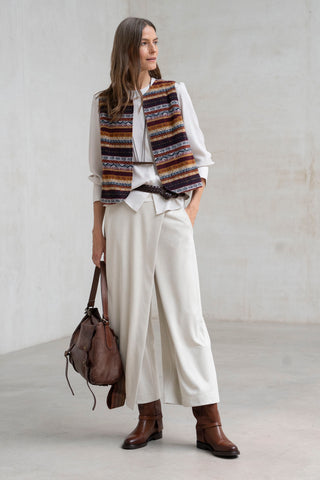 Modica ecru skirt-pants