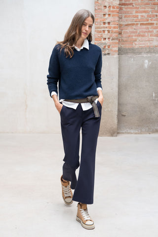 Navy blue Noto trousers