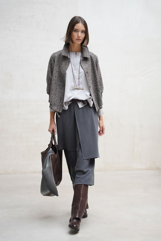 Charcoal grey Chiavari skirt