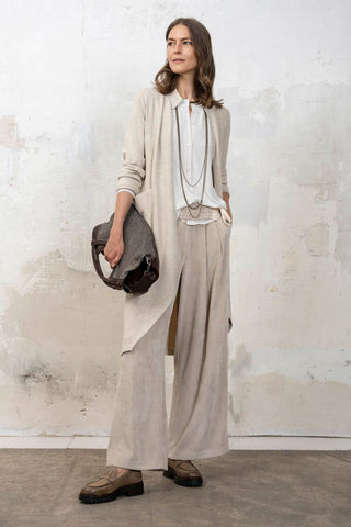 Calça de veludo cru Aretha