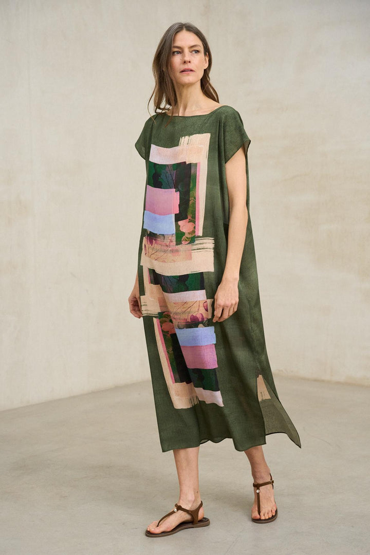 Vestido Arven com estampado geométrico