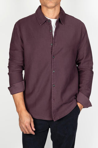 Brenavio shirt in burgundy