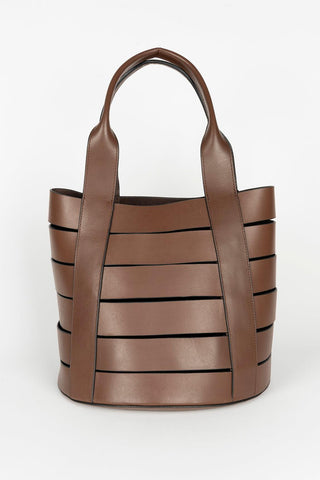 Bolso Kaelis cuero marrón