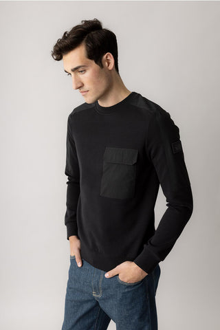 Sweatshirt Delvik preta Mos Mosh