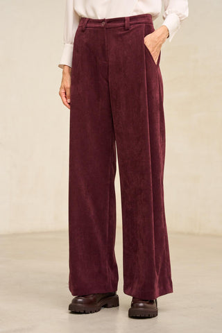 Pantalón Érval burdeos