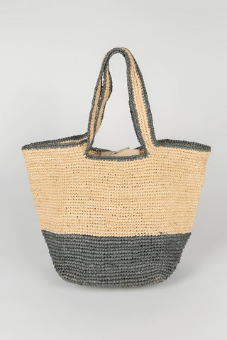 Nerida mini sage raffia bag