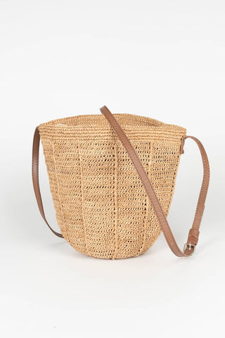 Éridan raffia crossbody bag