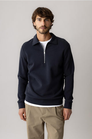 Polo de malha Silar azul-marinho Mos Mosh