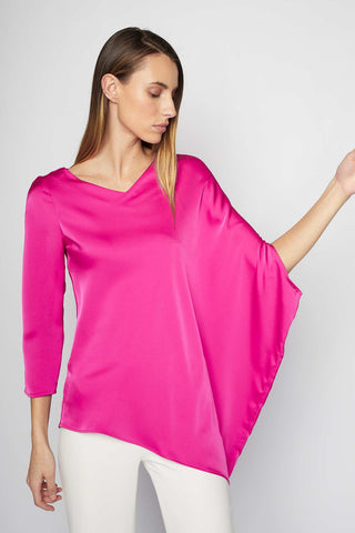 TOP ORQUIDEA ASIMÉTRICO FUXIA