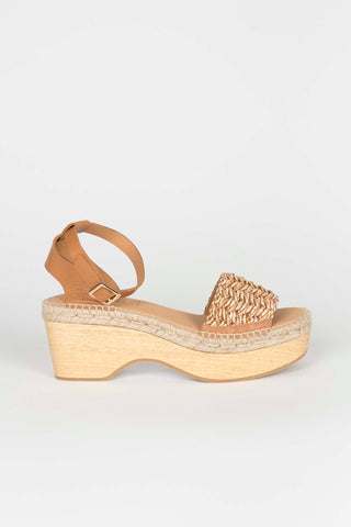 SANDALIA MADERA CANELA