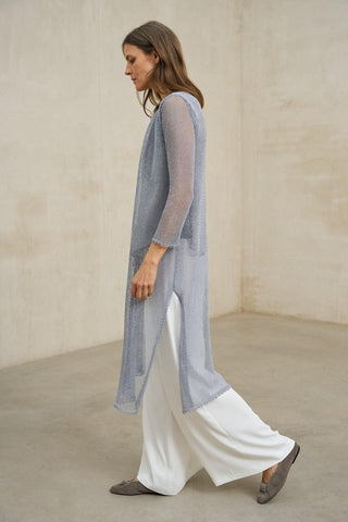 Levita de punto Avenel gris azulado