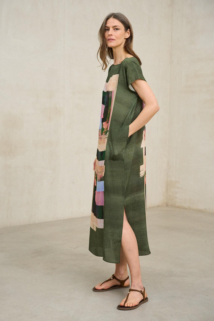 Vestido Arven com estampado geométrico