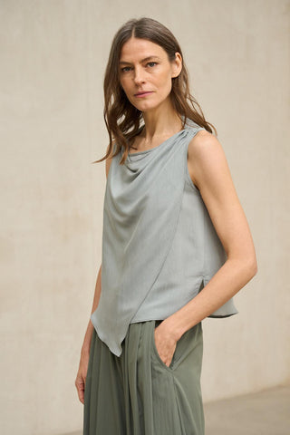 Blusa Nireya gris azulado