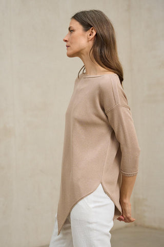 Élinor sand knitted sweater