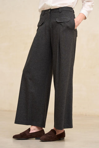 Pantalón Lendo gris marengo melange