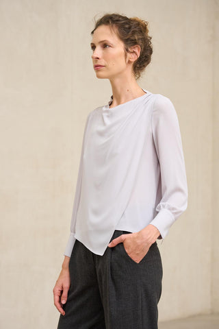 Blusa Fabia cinzento claro
