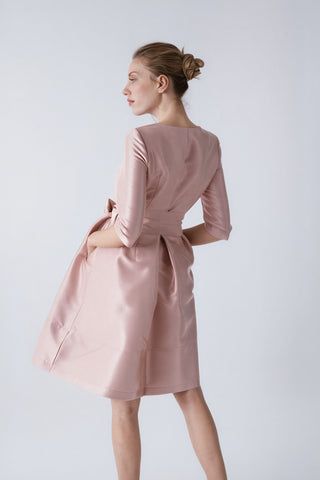 Vestido trench Odelia rosa pálido