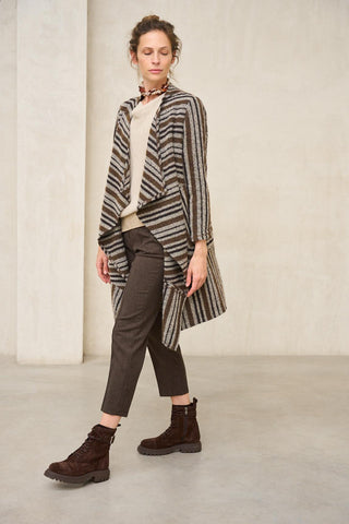 Fervala striped coat
