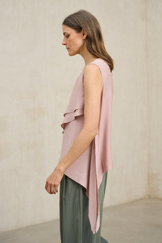 Blusa Alma rosa empolvado