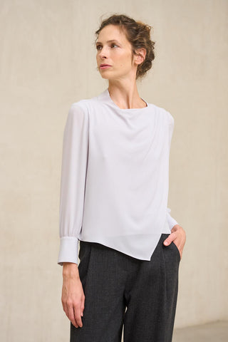 Blusa Fabia cinzento claro