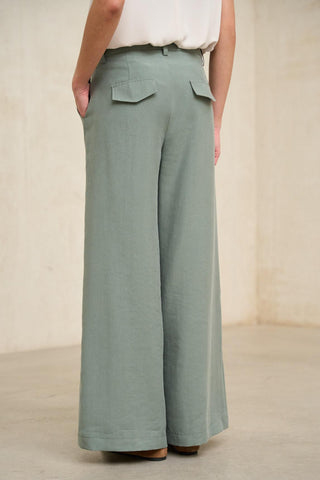 Pantalón Lysel verde salvia