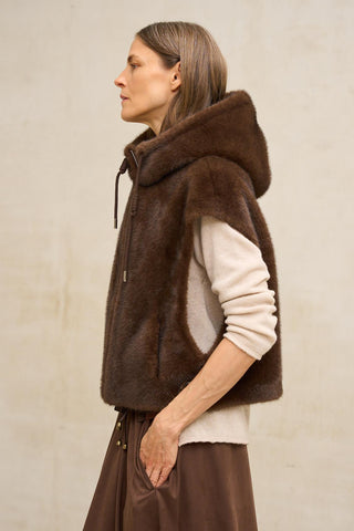 Brown Furbi vest