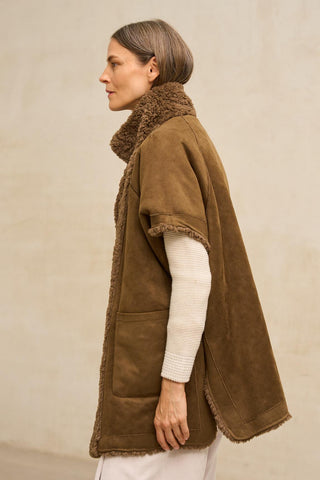 Alvoria reversible brown coat