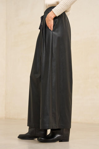 Jauri black vegan leather pants