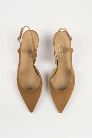 Salón destalonado Tarsia camel