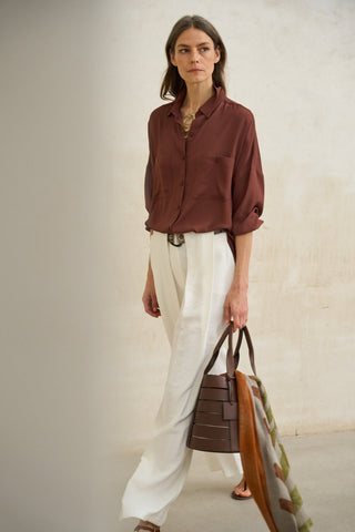 Camisola castanha Éline