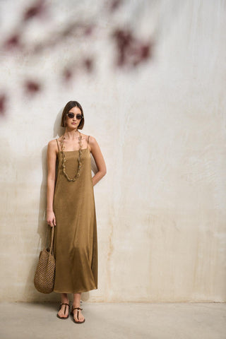 Vestido de camelo Odine
