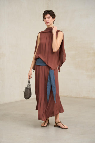 Ailén terracotta skirt