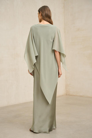 Vestido Kaedryn em verde sálvia
