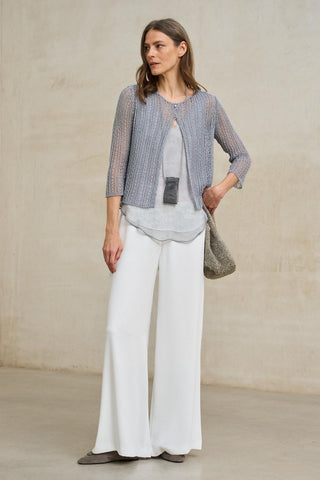 Top Érima gris perla