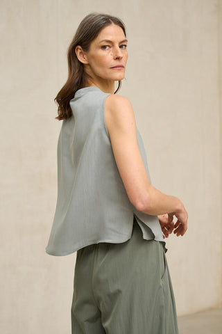 Blusa Nireya gris azulado