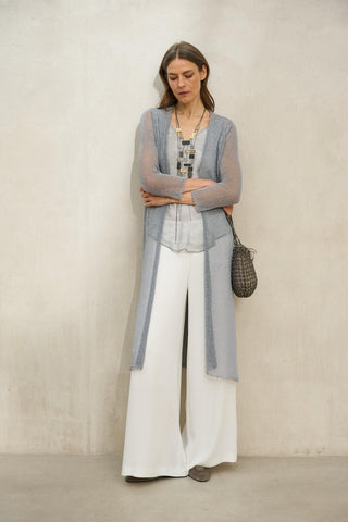 Levita de punto Avenel gris azulado