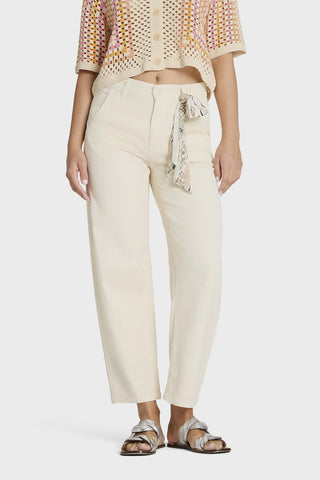 Pantalón Cambio O-Shape Cropped Orelie blanco roto