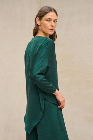 Blusa Leia verde esmeralda
