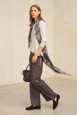 Pantalón Xena denim marrón