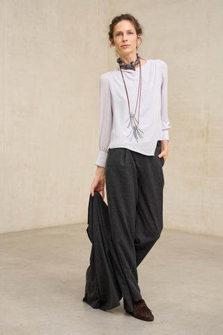Blusa Fabia cinzento claro