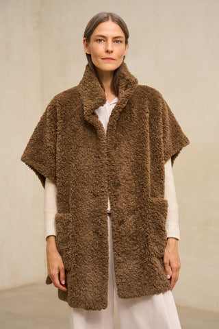 Alvoria reversible brown coat
