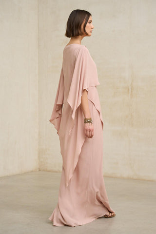 Vestido Kaedryn, rosa antigo