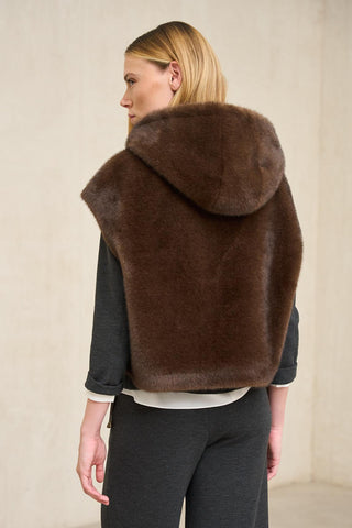 Colete Furbi castanho