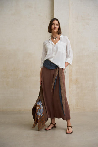 Narel terracotta trousers