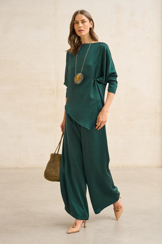 Blusa Leia verde esmeralda