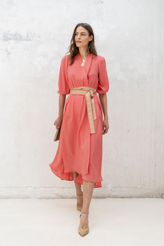 VESTIDO CRUZADO CORAL